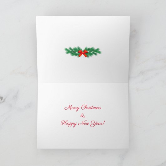 Leuke Kerst Elfen & Golden Stars Kaart (Binnen)