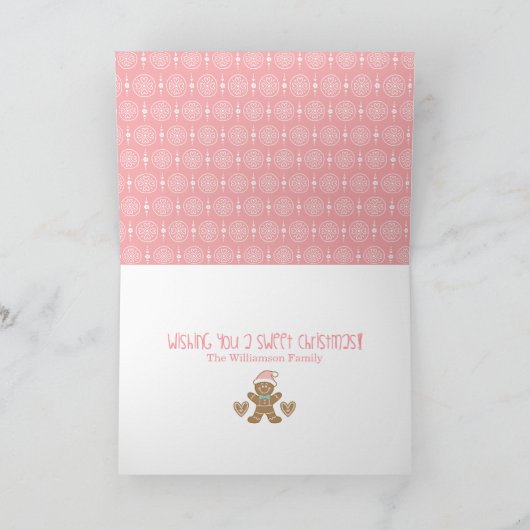 Leuke kerst familie foto kaart (Binnen)