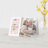 Leuke kerst familie foto kaart (Gele Bloem)