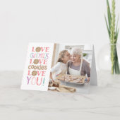 Leuke kerst familie foto kaart (Voorkant)