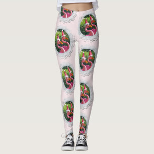 Leuke kerst flamingo leggings! leggings