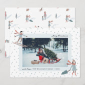 Leuke kerst foto vakantie Kaart (Voorkant / Achterkant)