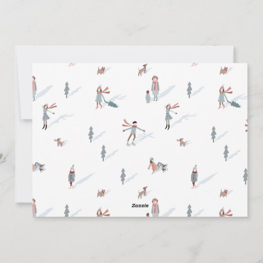 Leuke kerst foto vakantie Kaart (Achterkant)