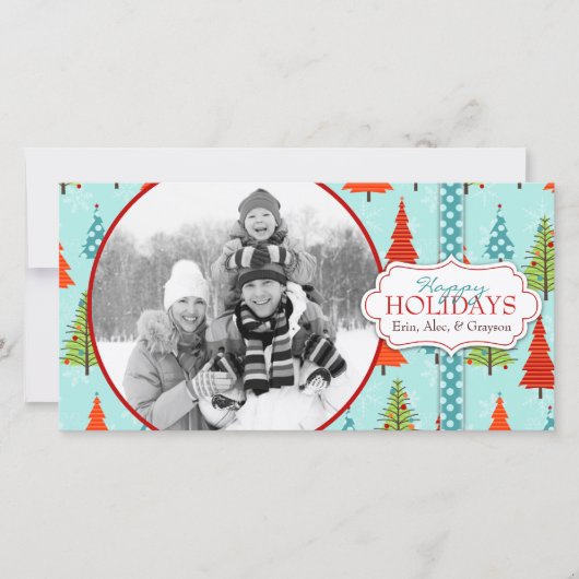 Leuke kerst fotokaart feestdagenkaart (Voorkant)