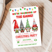 Leuke kerst Gnomes kerstfeest uitnodiging