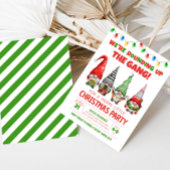 Leuke kerst Gnomes kerstfeest uitnodiging