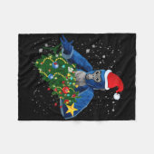 Leuke Kerst Gorilla Tag Fleece Deken (Voorkant (Horizontaal))