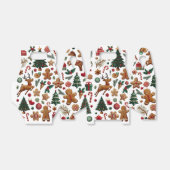 Leuke kerst gunstbox bedankdoosjes (Uitgevouwen)