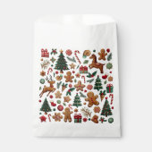 Leuke kerst gunstzakken bedankzakje (Voorkant)