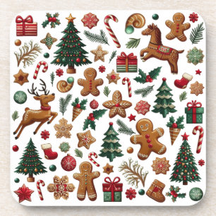 Leuke Kerst Hard Plastic Onderzetter
