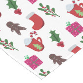 Leuke kerst Hot Chocolade Winter Vakantie Lange Tafelloper (Hoek)