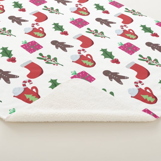 Leuke kerst Hot Chocolade Winter Vakantie Sherpa Deken (3/4)