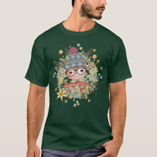 Leuke kerst in het lijst voor de kerstman t-shirt
