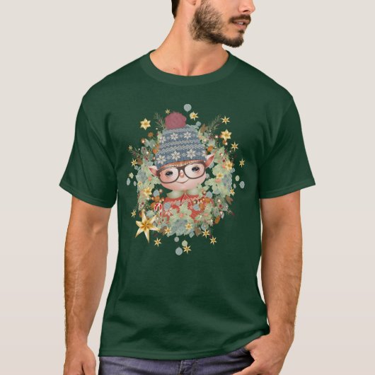 Leuke kerst in het lijst voor de kerstman t-shirt (Voorkant)