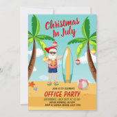 Leuke kerst in juli Sinterklaas op het strand Kaart (Voorkant)