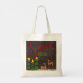 Leuke Kerst Inspirivity Grote Canvas tas (Achterkant)