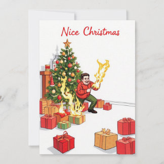 Leuke kerst Kaart - Fiery Fun