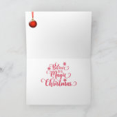 Leuke kerst Kaart met de Kerstman (Binnen)