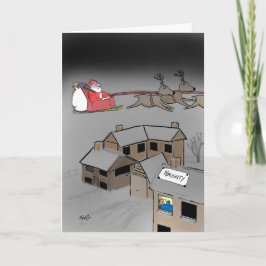 Leuke kerst Kaart: stout of lekker. Feestdagen Kaart