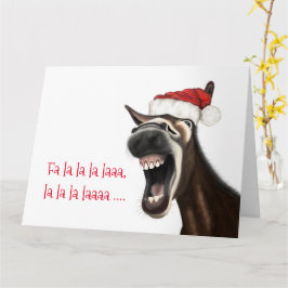 Leuke Kerst Kaart, Zingende Ezel Kaart