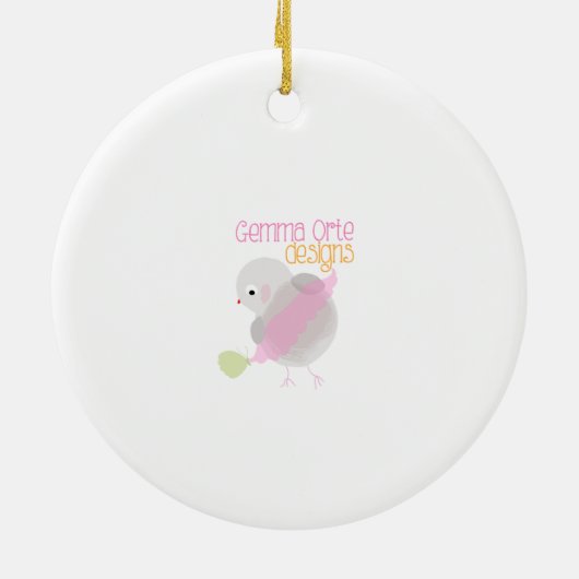 Leuke kerst katten keramisch ornament (Achterkant)