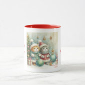 Leuke kerst katten mok (Midden)