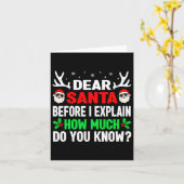 Leuke kerst Kinder Volwassenen Beste Kerstman Ik k Kaart (Gele Bloem)