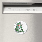 Leuke Kerst Kiwi Cartoon Magnet (Insitu (Vaatwasser))