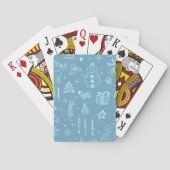 Leuke Kerst Krabbeltekening Illustratie | Pokerkaarten (Achterkant)