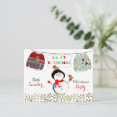 Leuke Kerst Lelijke Trui Thema Feestelijke Partij Kaart (Staand voorkant)