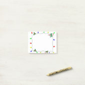 Leuke kerst Light boarder Post-it® Notes (Op bureau)