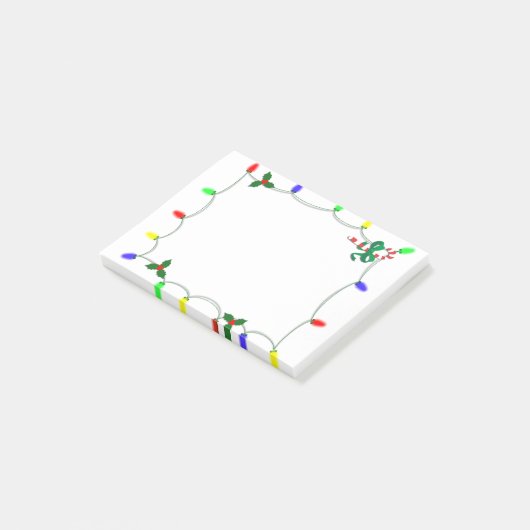 Leuke kerst Light boarder Post-it® Notes (Schuin)