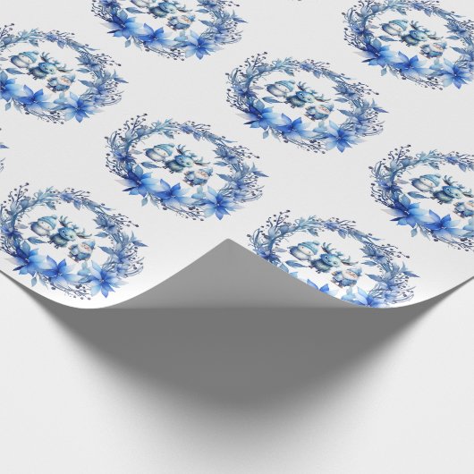 Leuke kerst maatjes cadeaupapier (Hoek)