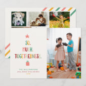 Leuke kerst MISCHIEN ALLEMAAL SAMEN Foto Collage Feestdagenkaart (Voorkant / Achterkant)