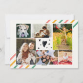 Leuke kerst MISCHIEN ALLEMAAL SAMEN Foto Collage Feestdagenkaart (Achterkant)