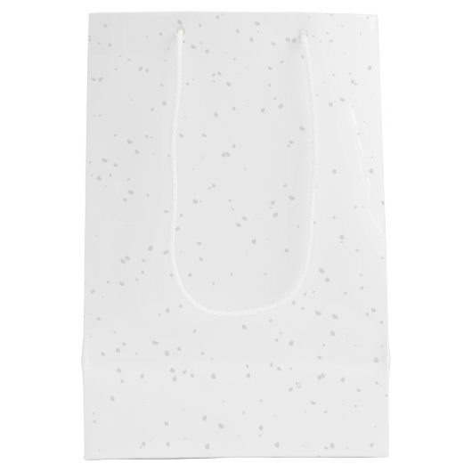 Leuke kerst muis in sneeuwvlokken medium cadeauzakje (Achterkant)