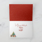 Leuke kerst muis met geschenken kaart (Binnen)
