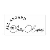 Leuke Kerst Noordpool Jolly Express Rubberstempel (Afrduk)