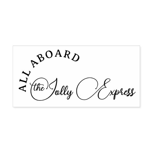 Leuke Kerst Noordpool Jolly Express Rubberstempel (Afrduk)