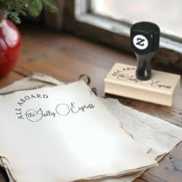 Leuke Kerst Noordpool Jolly Express Rubberstempel