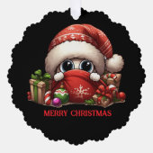 Leuke kerst ontworpen ornament kaart (Voorkant)