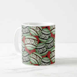 Leuke kerst ornament patroon koffiemok