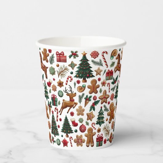 Leuke kerst papieren beker (Links)