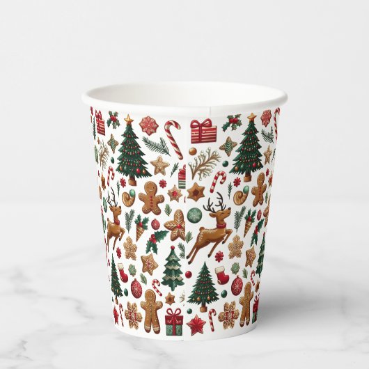 Leuke kerst papieren beker (Rechts)