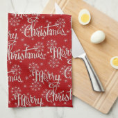 Leuke Kerst Patroon Keuken handdoek (Quarter Fold)