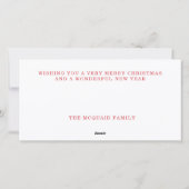 Leuke kerst schapen trekken santas slee feestdagenkaart (Achterkant)