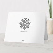 Leuke kerst sneeuwman met Dog Color Me Kaart (Achterkant)