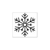 Leuke kerst sneeuwvlok rubberstempel (Afrduk)