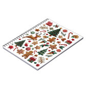 Leuke kerst spiraal foto Notitieboek (Linkerzijde)