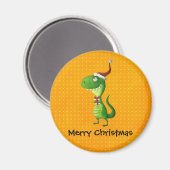 Leuke kerst T-rex Magneet (Voorkant / Achterkant)